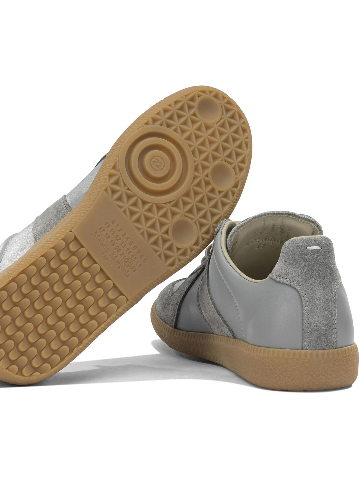 Maison Margiela Black Leather Low-Top Sneakers