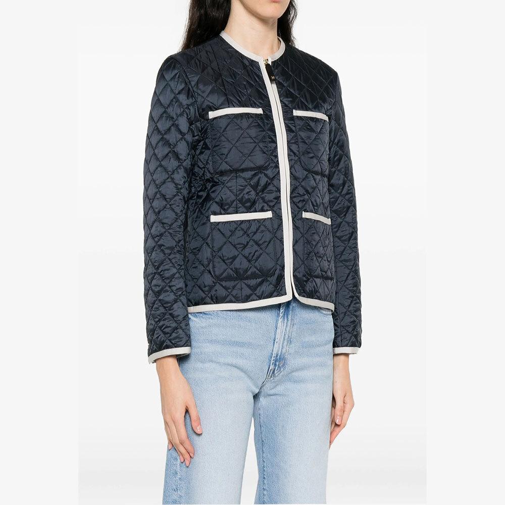 Max Mara Celeste Quilted Jacket Navy 294860 14600