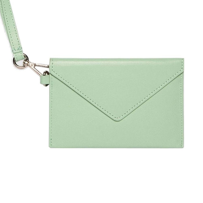 Maison Kitsune Silver Logo Strap Card Holder Wallet IU05528LC0025 P322