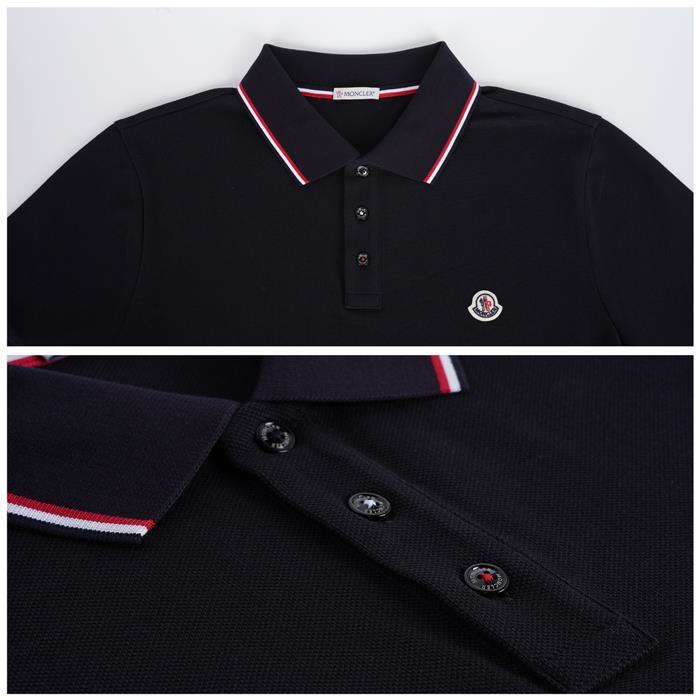 Moncler Logo Patch Short Sleeve Polo Shirt 8A70300 84556 77X