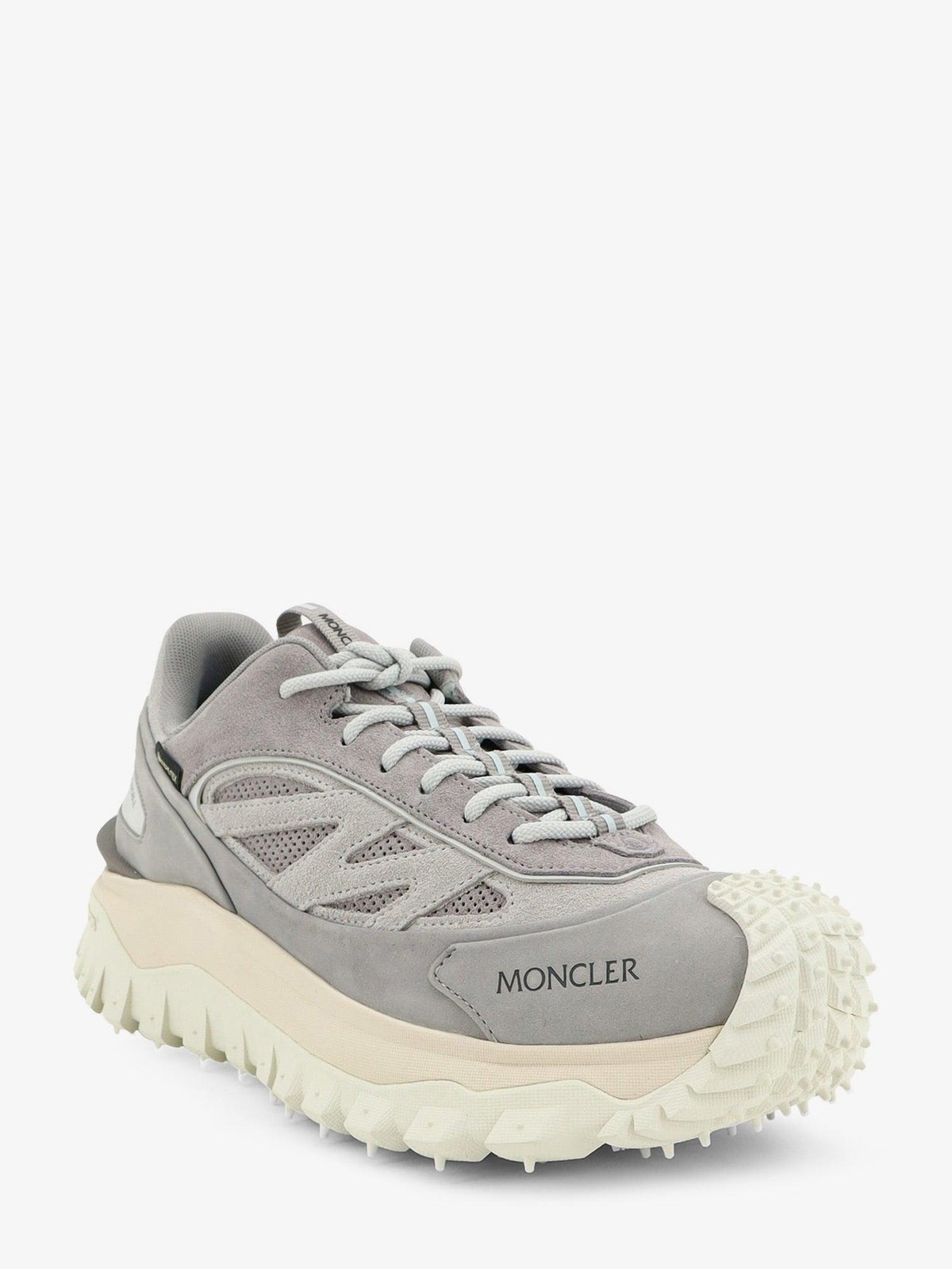 Moncler Black Leather Low-Top Sneakers