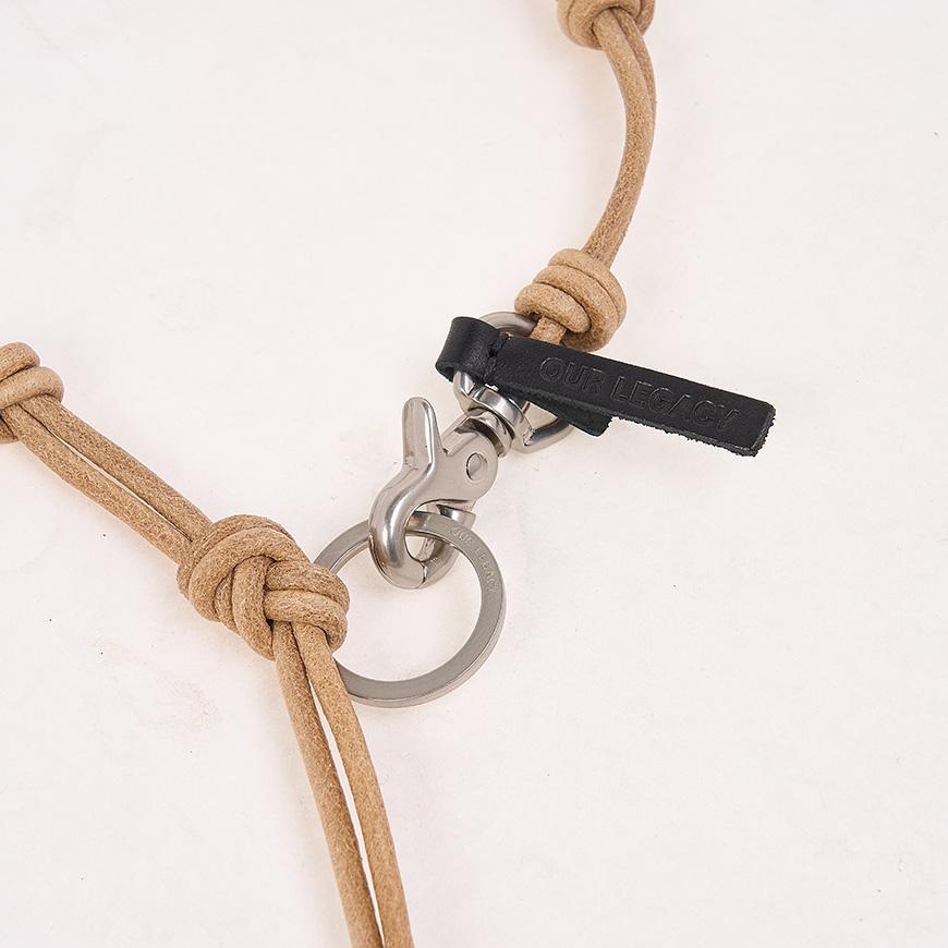 OUR LEGACY Unisex Wood Onyx Pendant Necklace