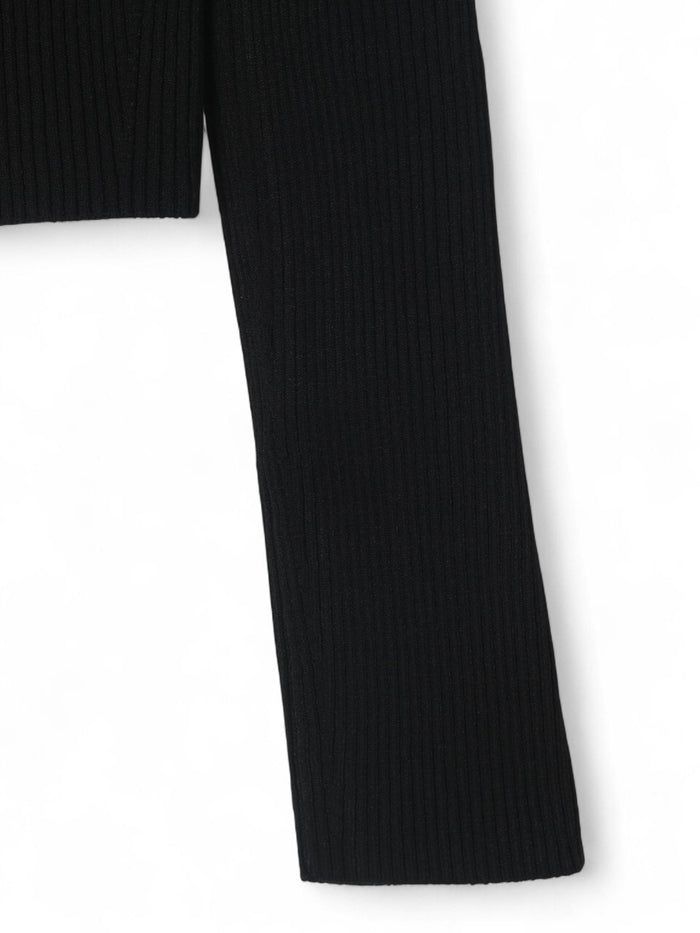DIESEL Black Knit Long Sleeve Top
