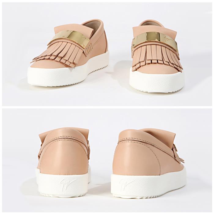 Giuseppe Zanotti May London Gold Bar Slip-On Low Top Sneakers RS7028 SHELL