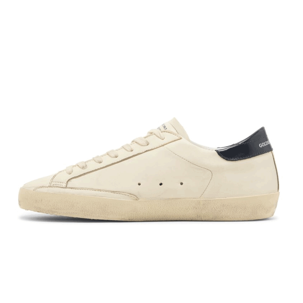 GOLDEN GOOSE Superstar Shiny Low-Top Sneakers Men White Silver Leather