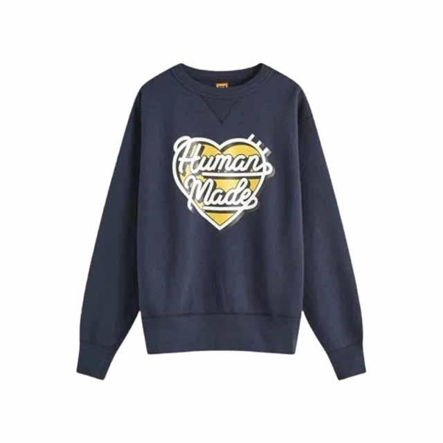 Humanmade Tsuriumi Crewneck Sweatshirt Navy Men HM28 CS001
