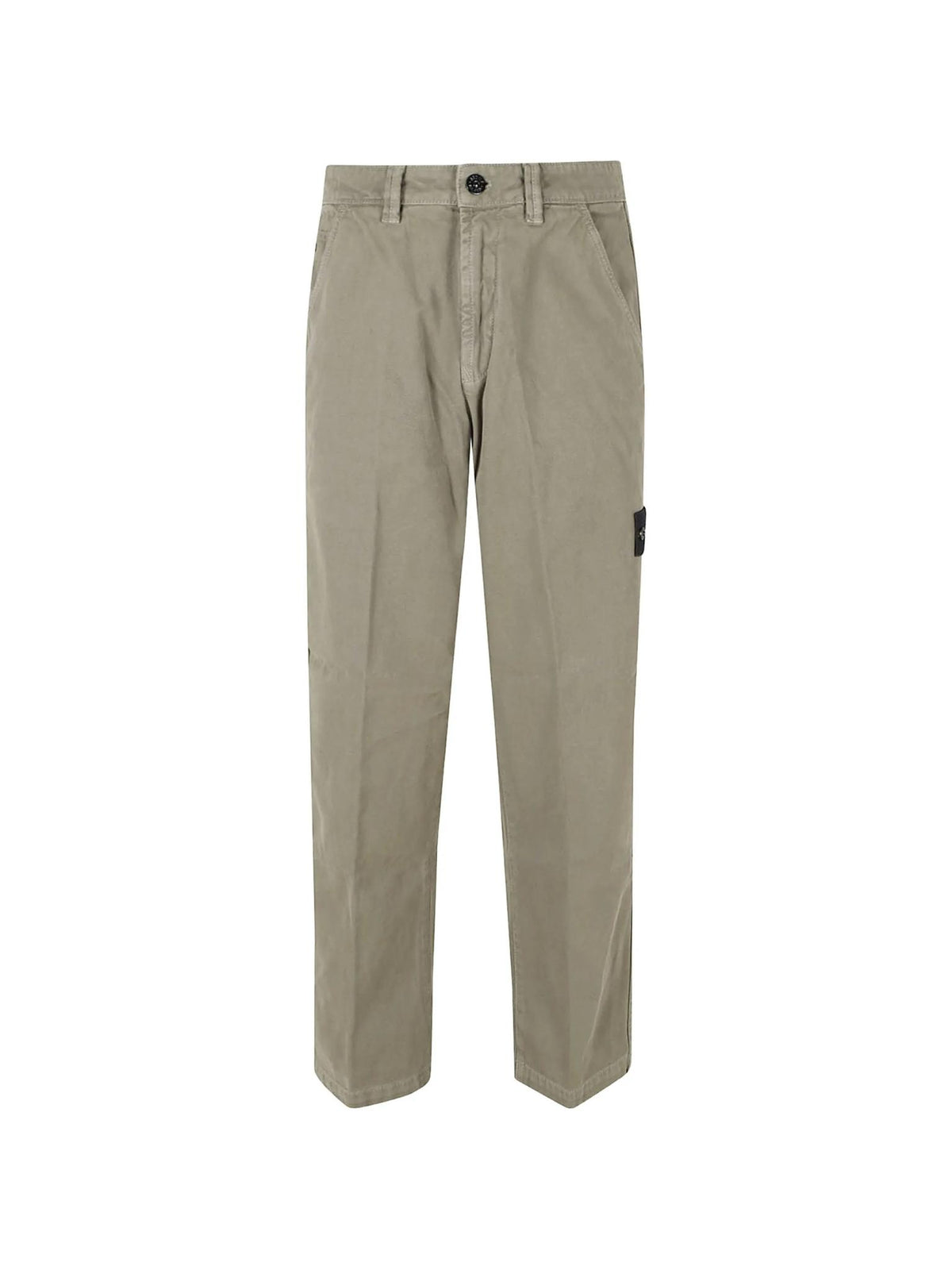 STONE ISLAND Black Cotton Cargo Pants Men