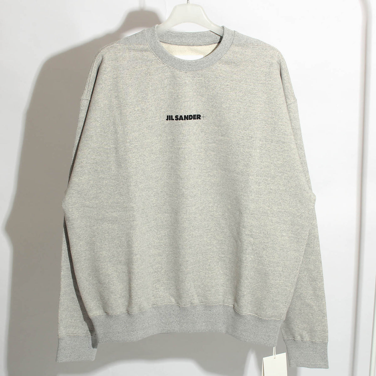 JIL SANDER Men's Oversized Logo Sweatshirt Gray J47GU0001 052