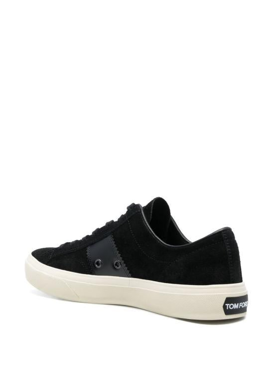 TOM FORD Black Leather Low-Top Sneakers J0974LCL032NNWB