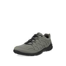 ecco Smokey Olive Leather Sneakers for Men 825804 61625