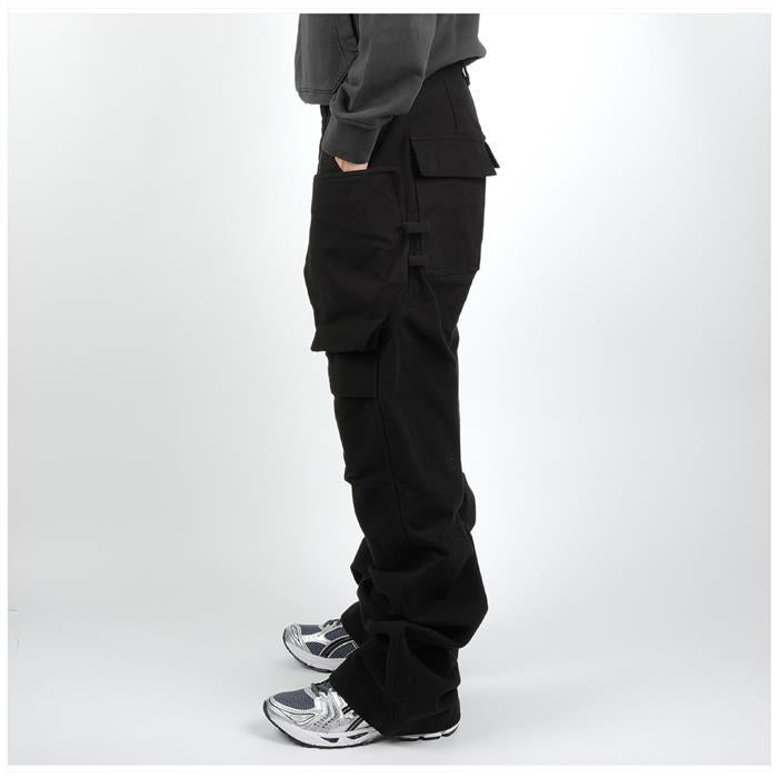 Rick Owens Denim Wide Stephan Cargo Pants RU02D6346 TB 09