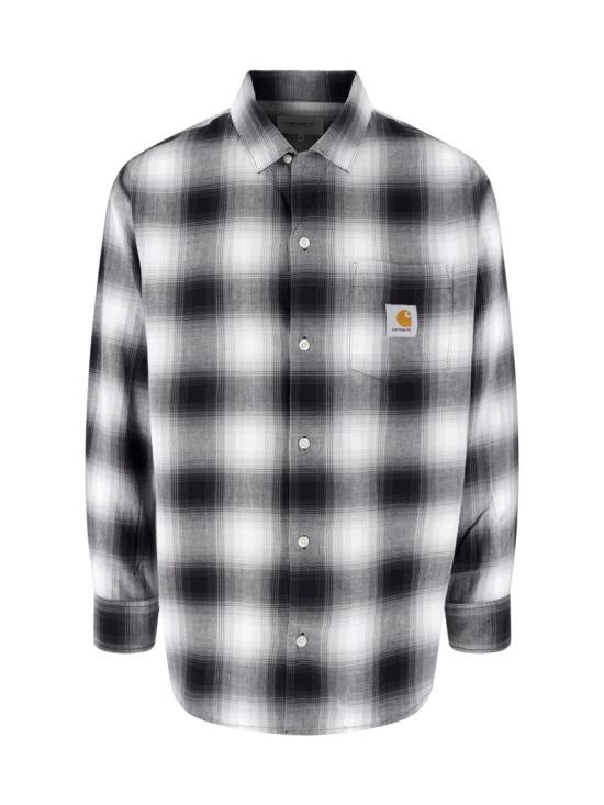 CARHARTT WIP Black Check Tyers Long Sleeve Shirt Men