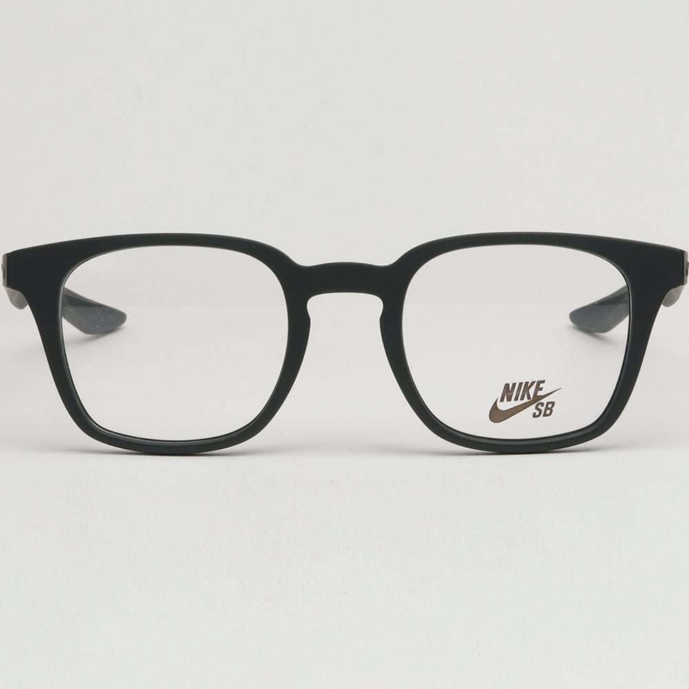 Nike Matte Black Square Acetate Unisex Eyeglass Frames NIKE7114 002