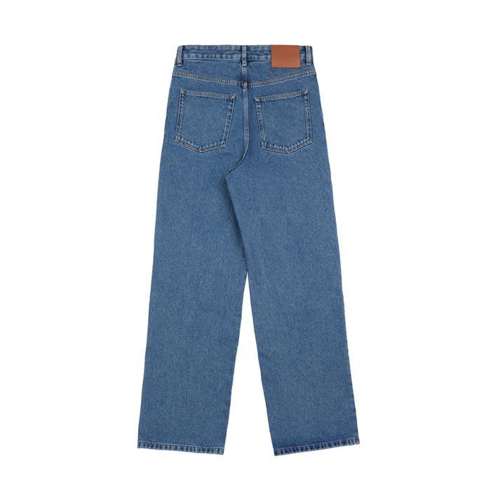LOEWE Anagram Baggy Jeans Denim Pants Blue Women Classic