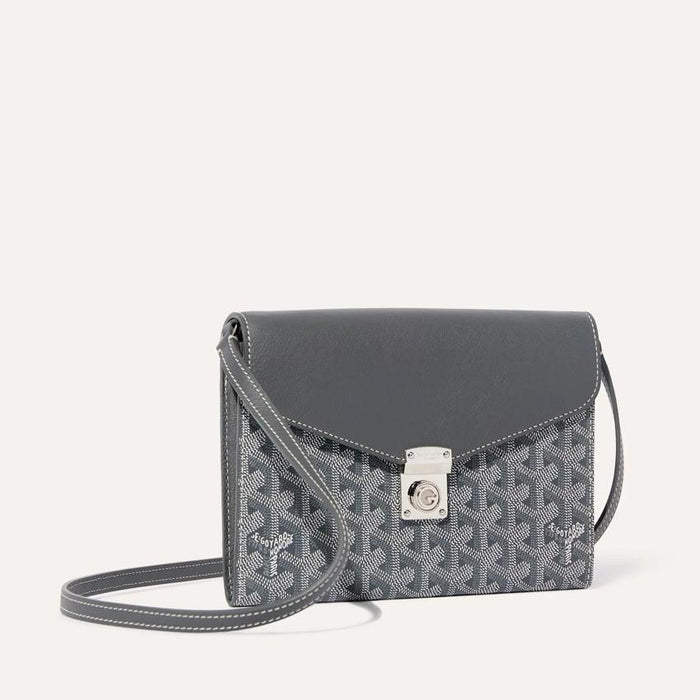 GOYARD Gray Chypre Small Pouch Wallet Clutch CHYPRPPMLTY51 CL51 P