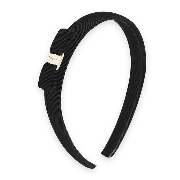 Ferragamo Vara Bow Black Headband for Women