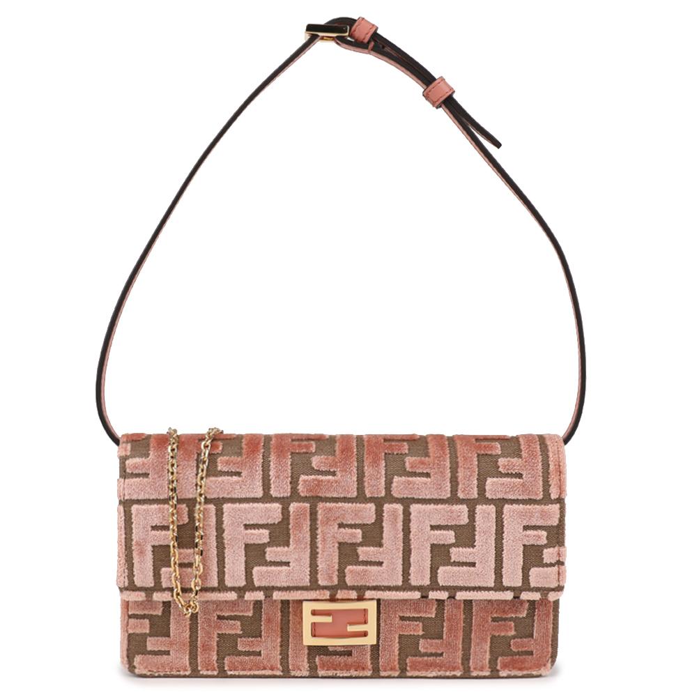FENDI Baguette Leather Clutch Bag 8M0498 AT14 F13VM