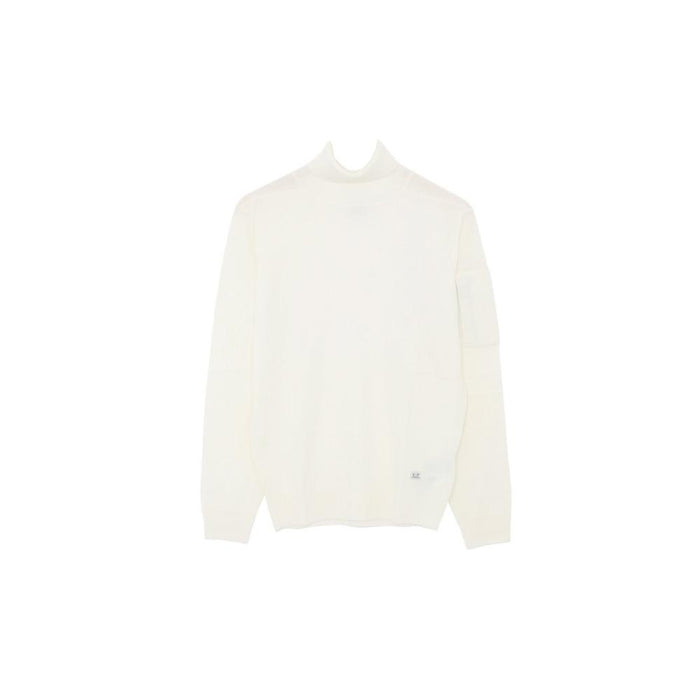 CP Company Merino Wool Turtleneck Sweater White