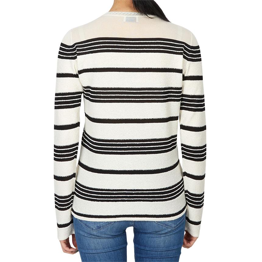 Moncler Striped Womens Crewneck Knit Sweater 9C00015 M6334 P90