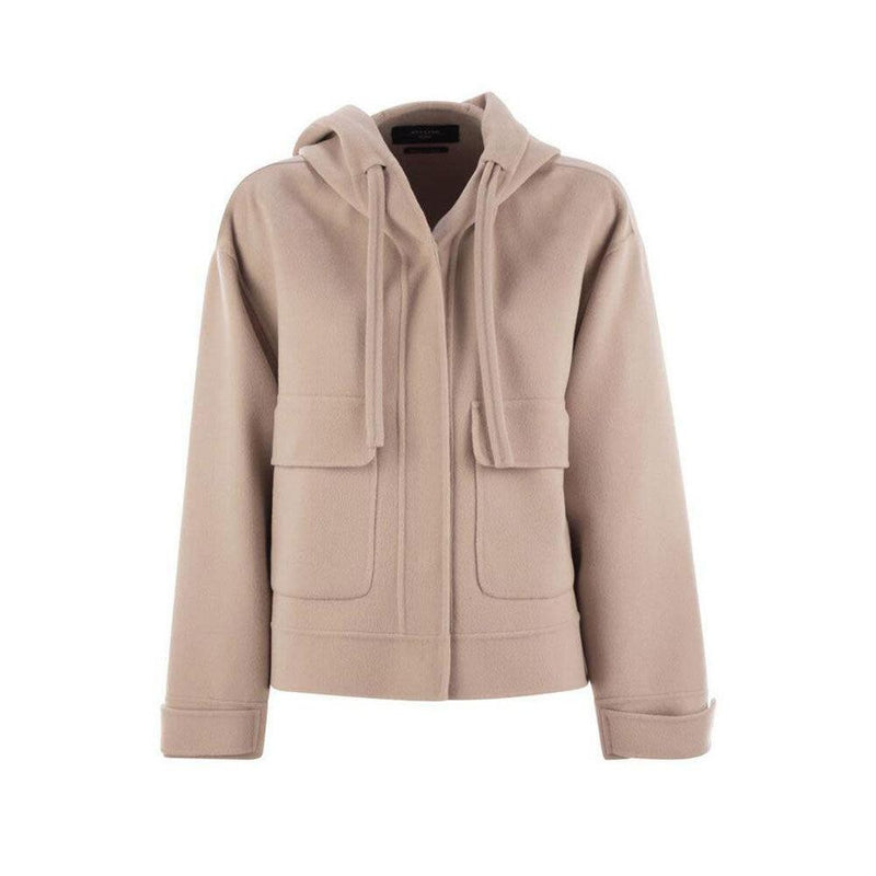 Max Mara Hooded Wool Blend Jacket Coat 25086041600 063