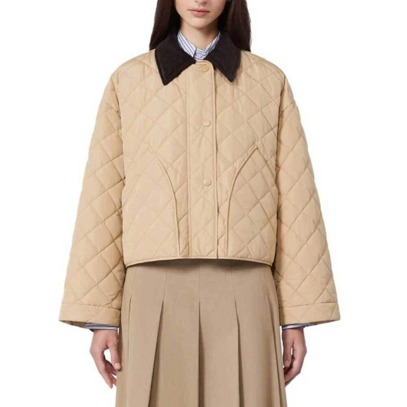 Max Mara Water-Repellent Khaki Down Puffer Jacket Women 15481031600 009