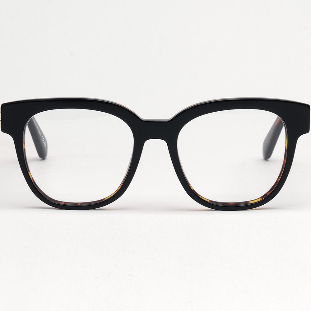 OFF WHITE Black Acetate Thick Frame Eyeglasses Unisex OERJ07O 1000
