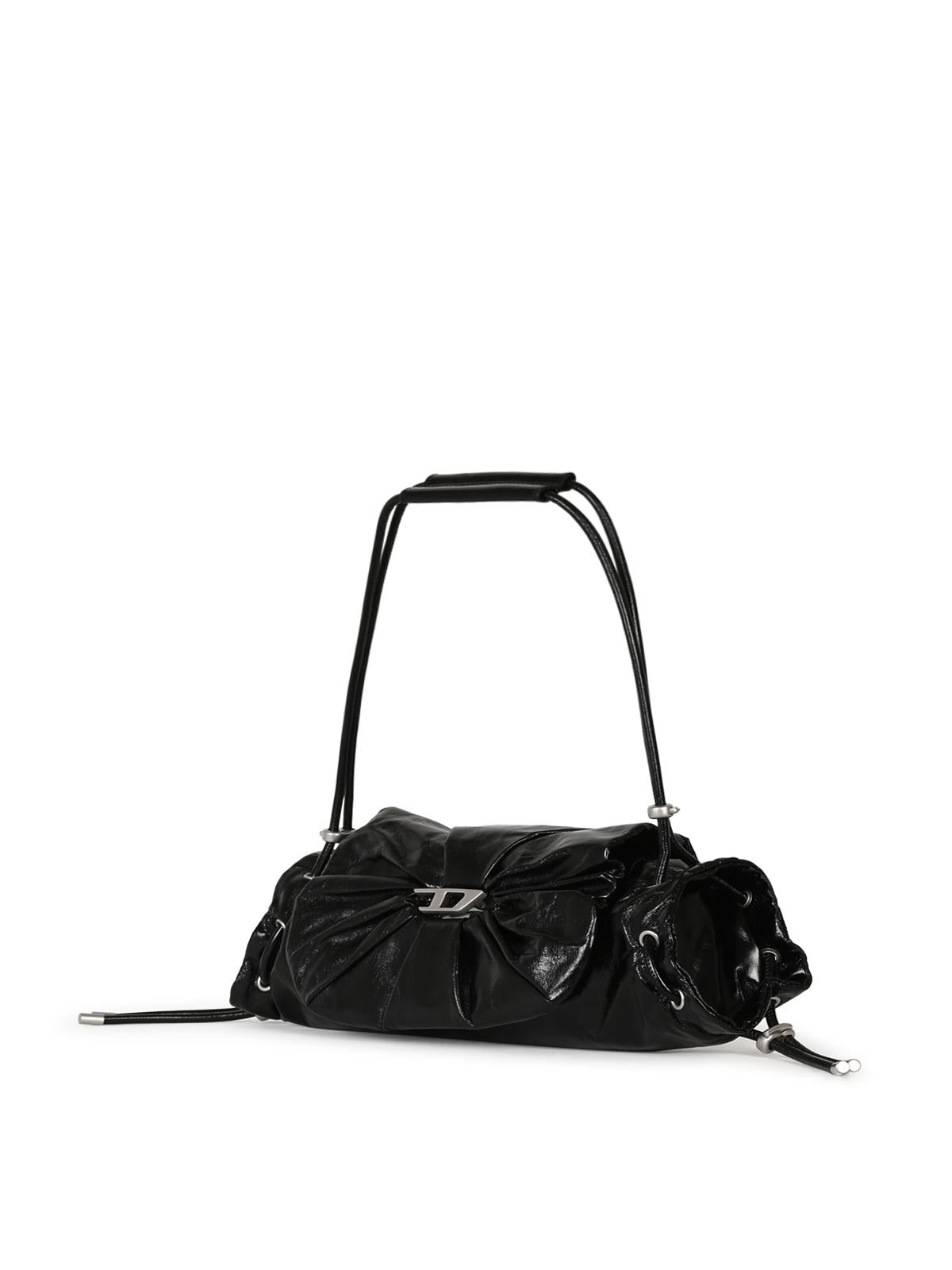 DIESEL Black Leather Shoulder Bag
