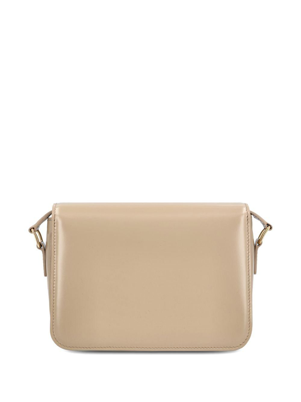 CELINE Leather Shoulder Bag Brown