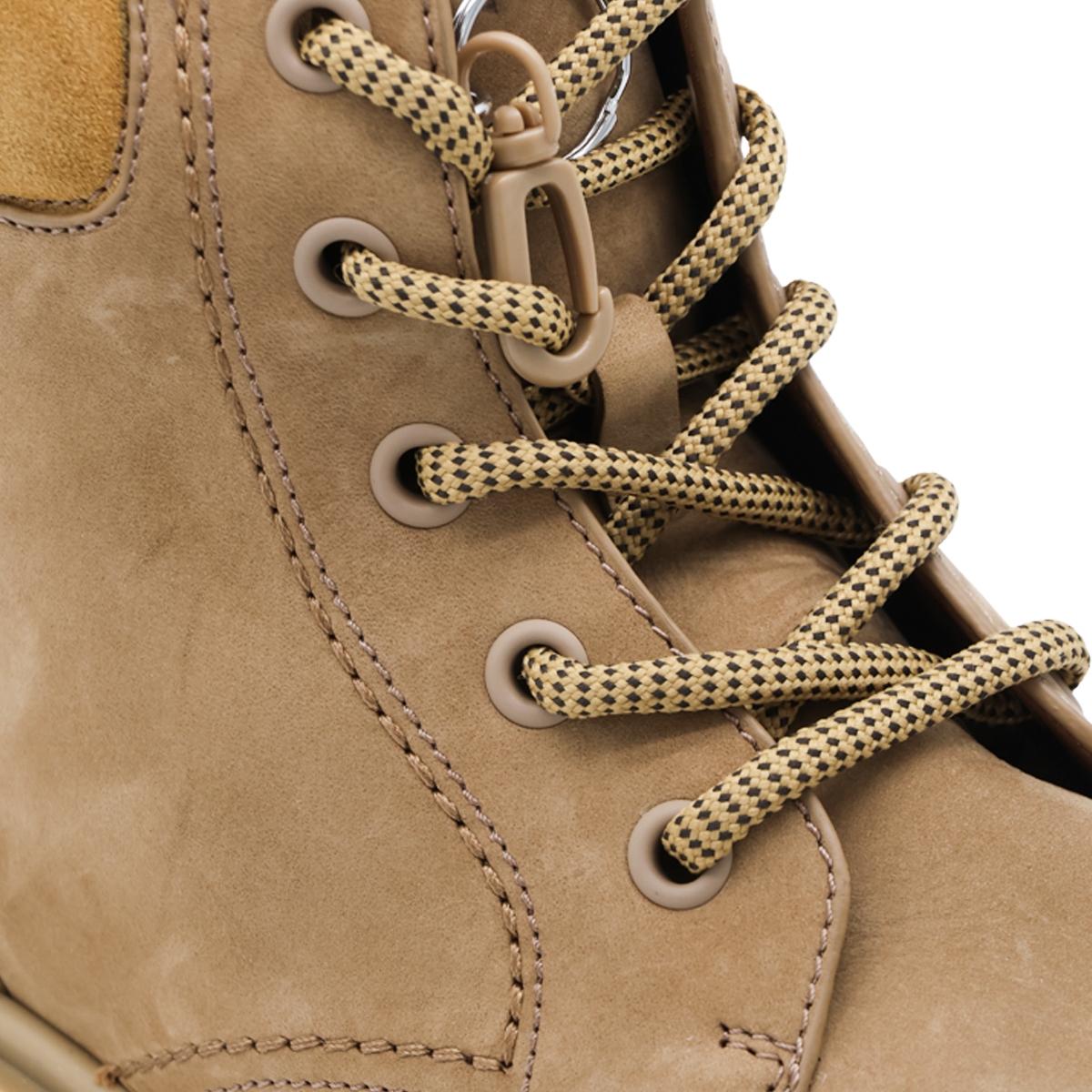 Moncler Black Leather Ankle Lace-Up Boots for Men