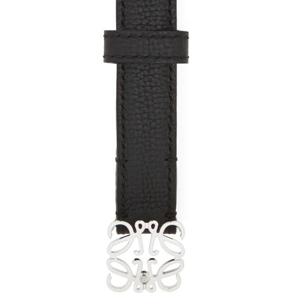 LOEWE Anagram Pebble Grain Calfskin Slim Belt