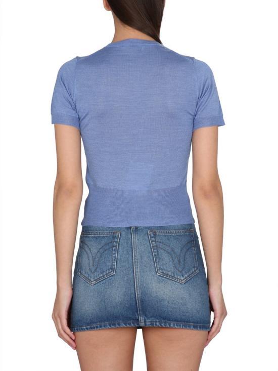 Vivienne Westwood Bea Round Neck Knit Top Navy