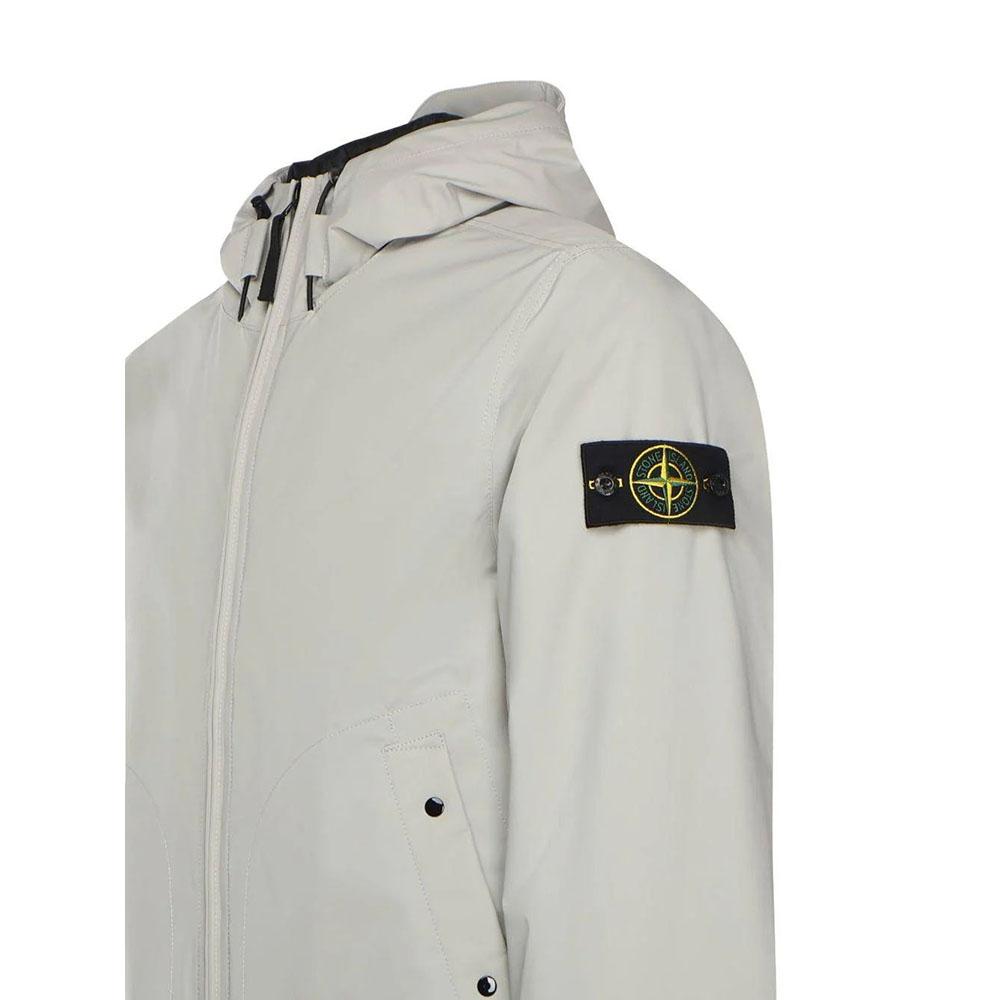 STONE ISLAND Softshell Gray Men’s Puffer Jacket K2S15 4100086 S0A27 V0061