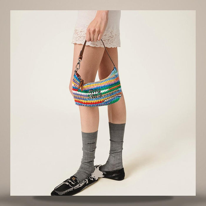 Miu Miu Spirit Crochet Pouch Bag