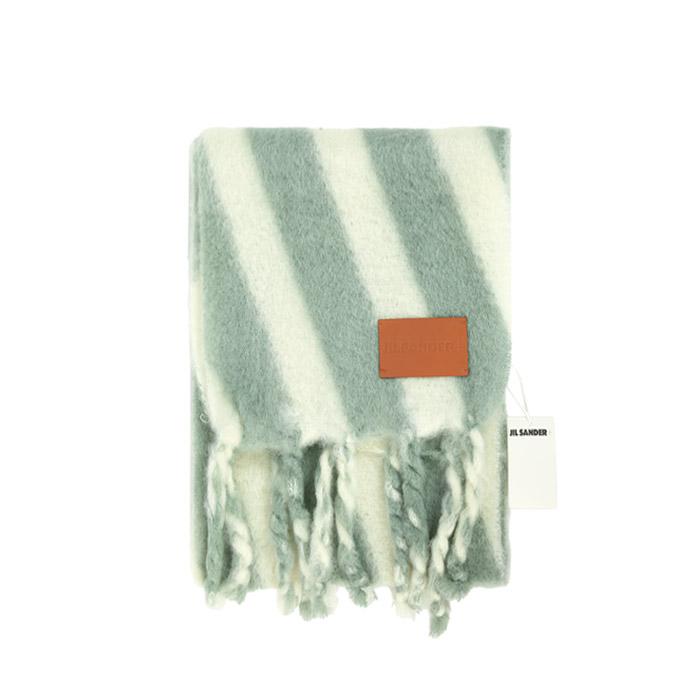 JIL SANDER Hand Knit Wool Mohair Long Scarf J40TE0123 J40041 334