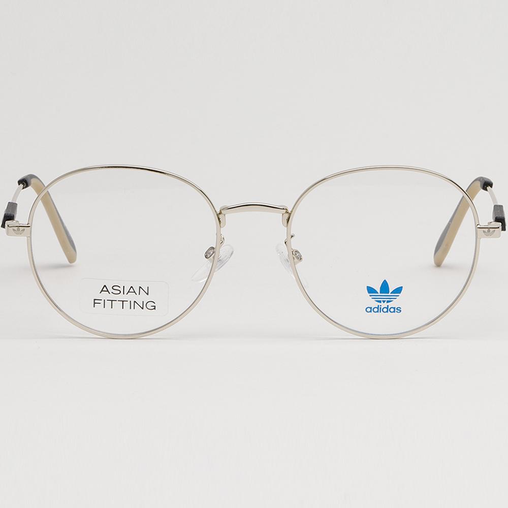 Adidas Round Gold Metal Asian Fit Eyeglass Frame Unisex OR5051F 032