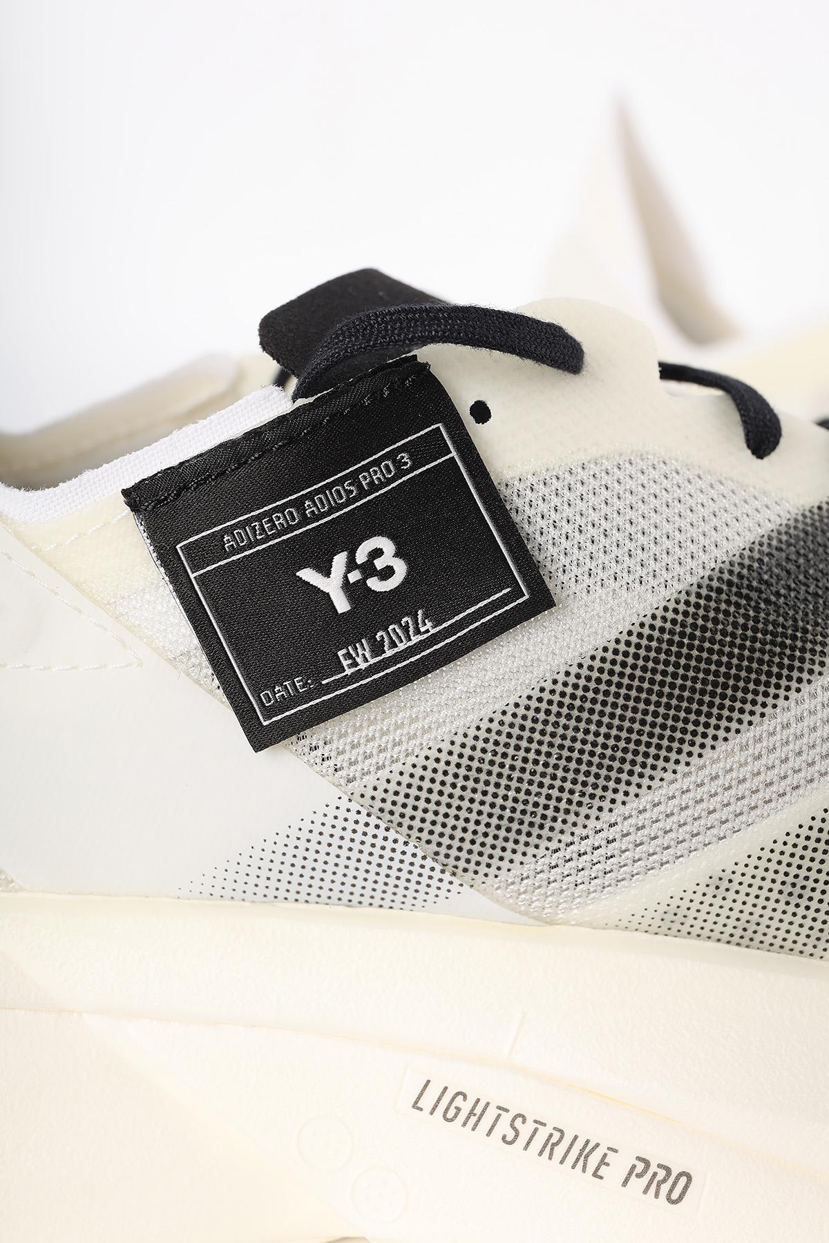 Y-3 Black/White Adios Pro 3.0 Low-Top Sneakers IH0866