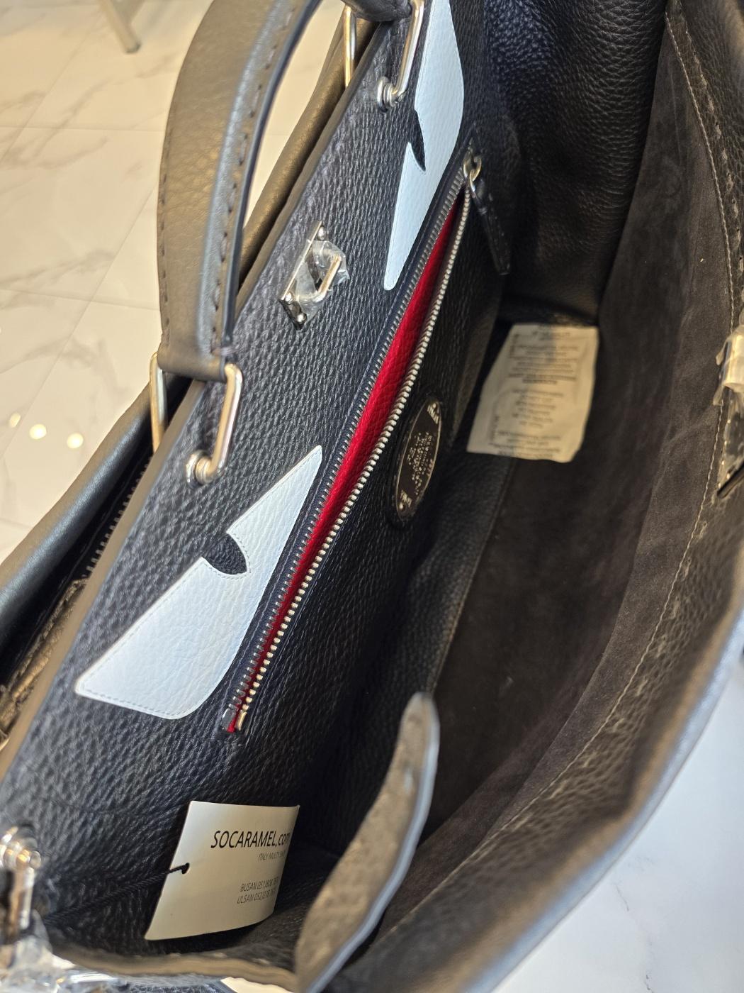 FENDI Selleria Monster Peekaboo Medium Tote Bag 7VA388 8F3 F0CQT