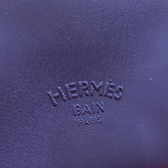 HERMES Blue Water-Resistant Neobain Flat Clutch Medium