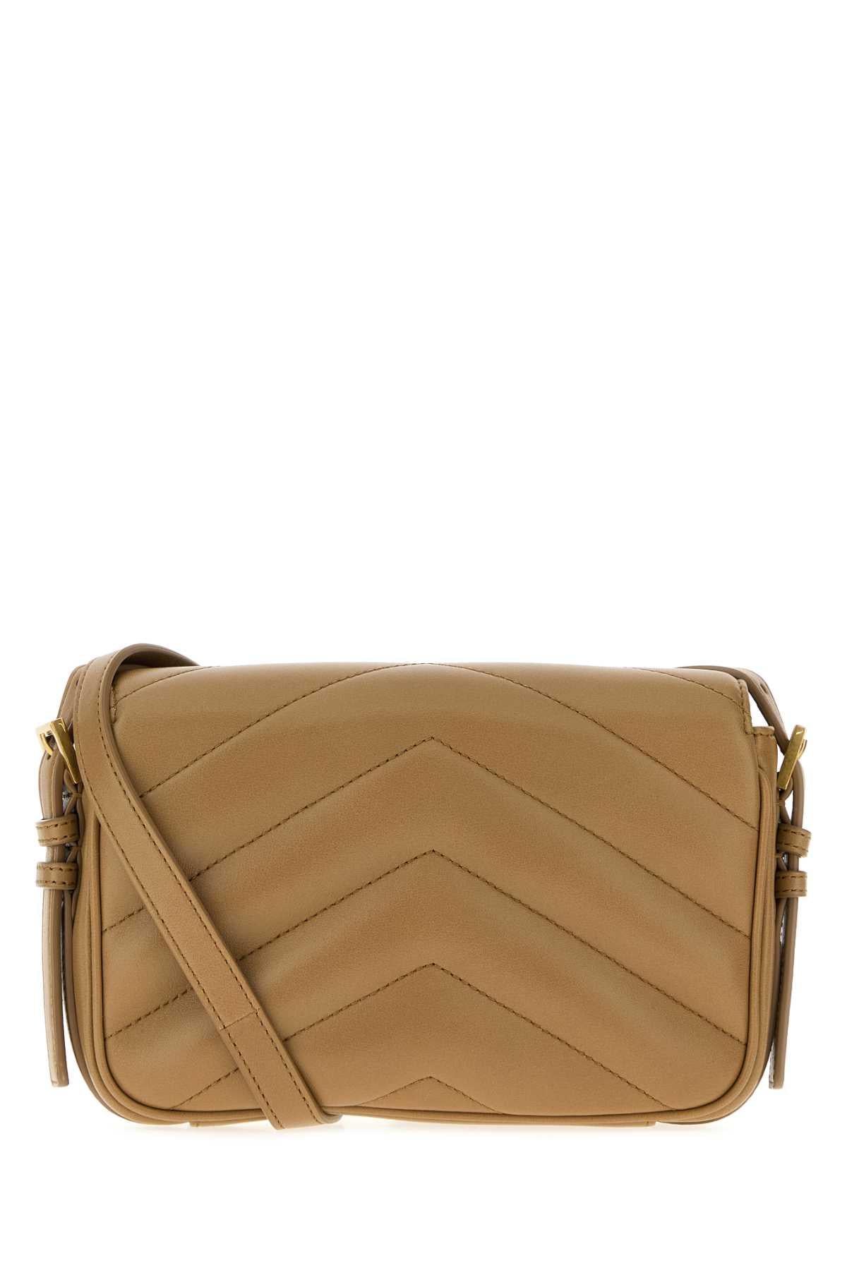 Saint Laurent Leather Shoulder Crossbody Bag Brown