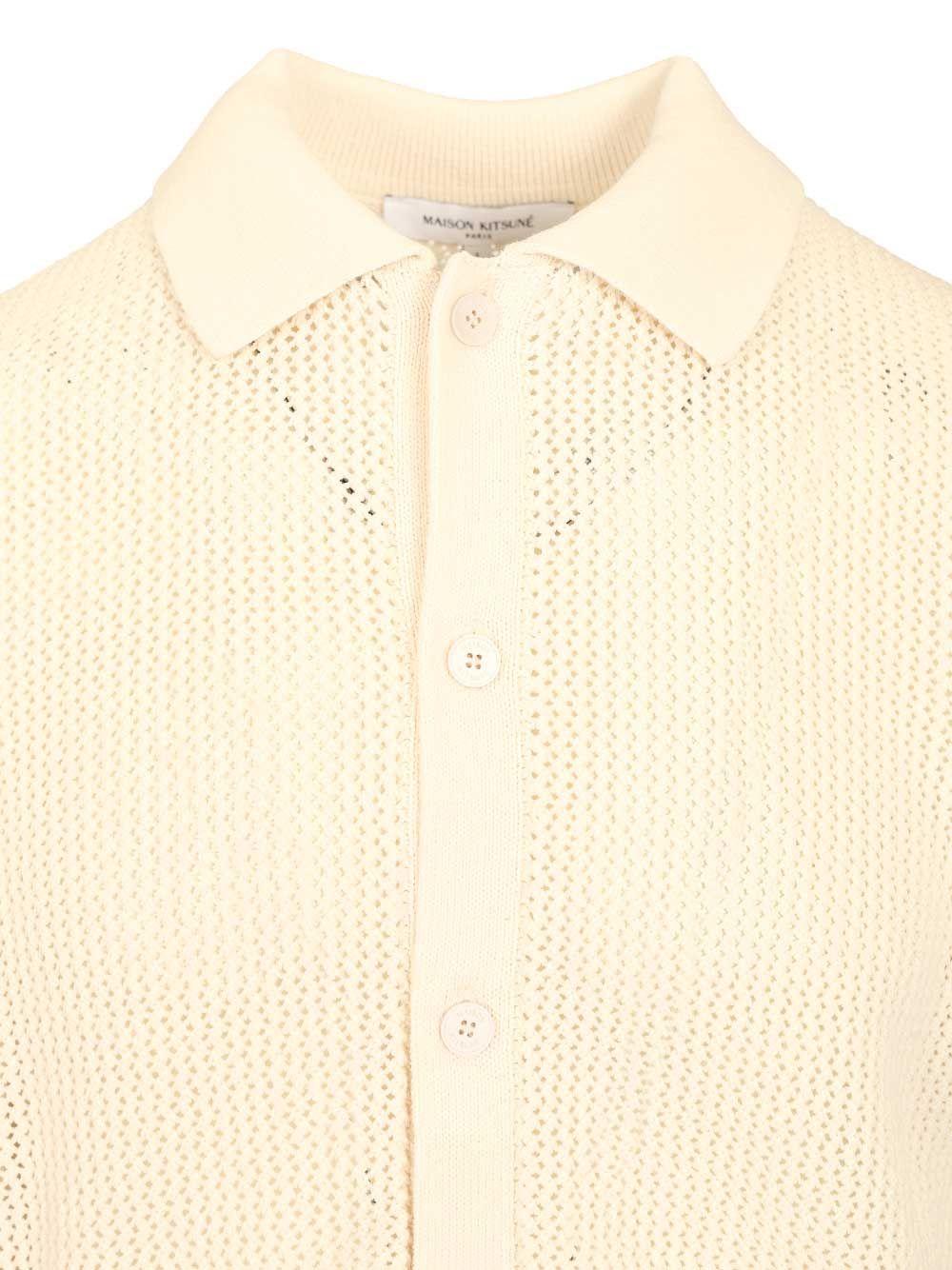 Maison Kitsune Wool Knit Cardigan for Men