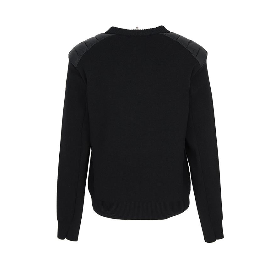 Moncler Grenoble Girocollo Black Wool Crewneck Sweater Men