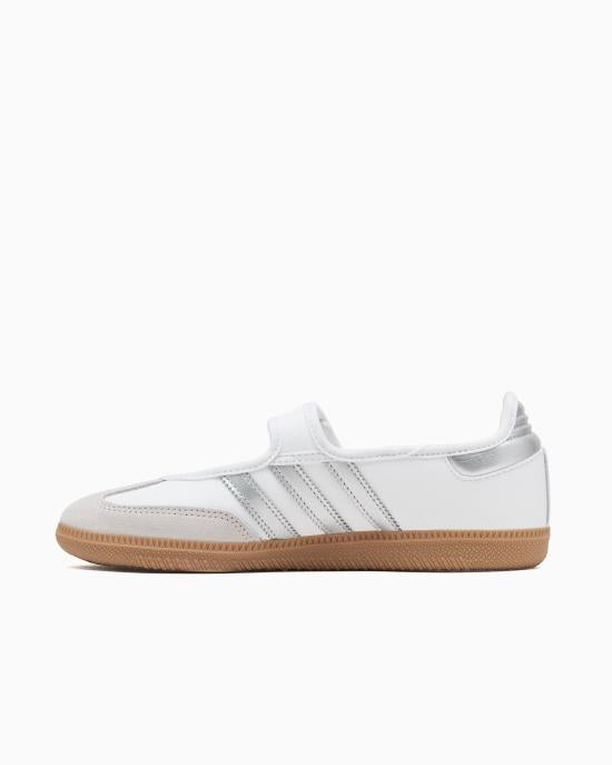 Adidas Samba Jane Leather Sneakers Women’s White Casual Shoes KJ3785 DOM