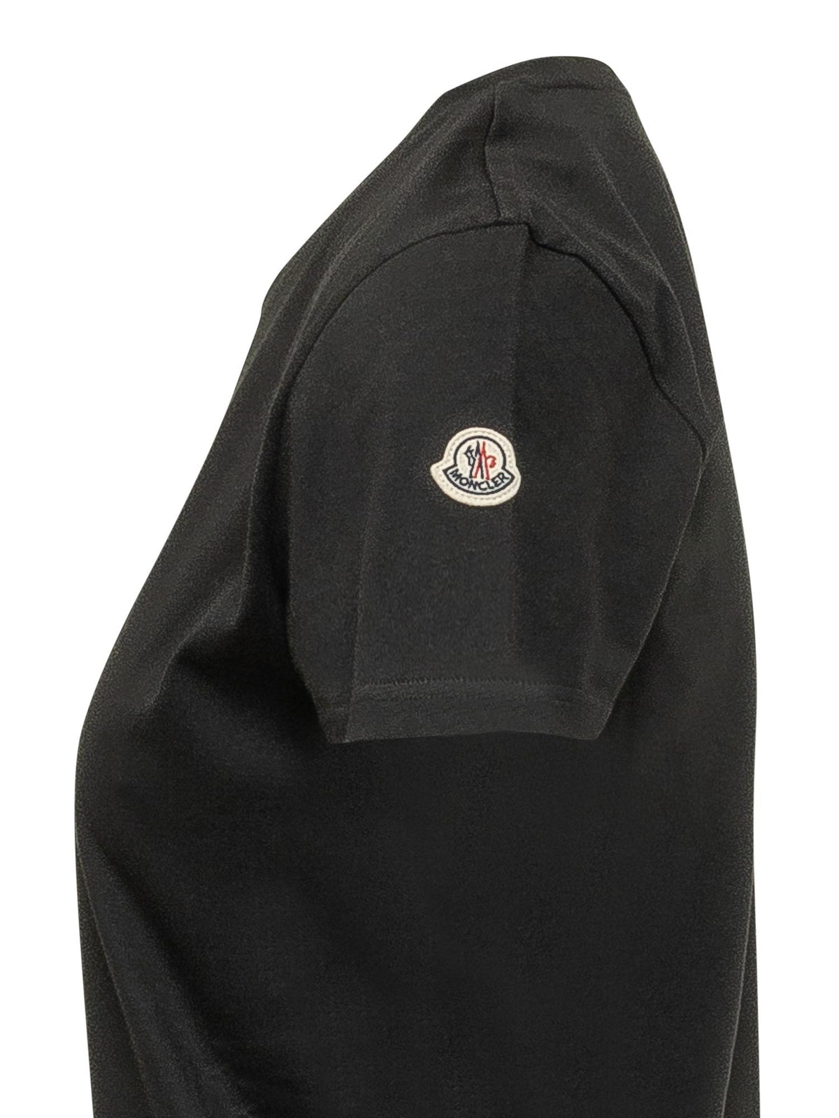 Moncler Black Cotton Short Sleeve T-Shirt