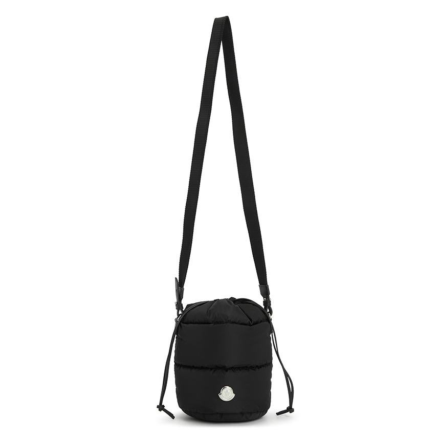 Moncler Karakorum Padded Nylon Bucket Shoulder Bag Black Women
