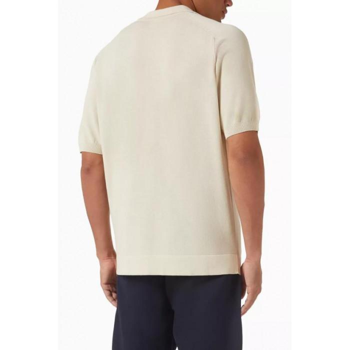 CP Company Cotton Crepe Knit Polo Shirt 20CMKN104A 006323O 114