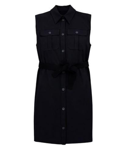 Max Mara Sportmax Eco Black Midi Dress