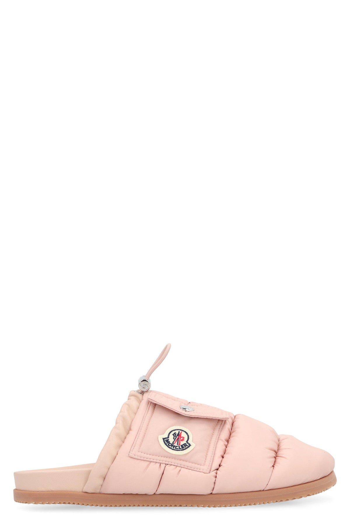Moncler Leather Mules Sandals Black Women’s Shoes