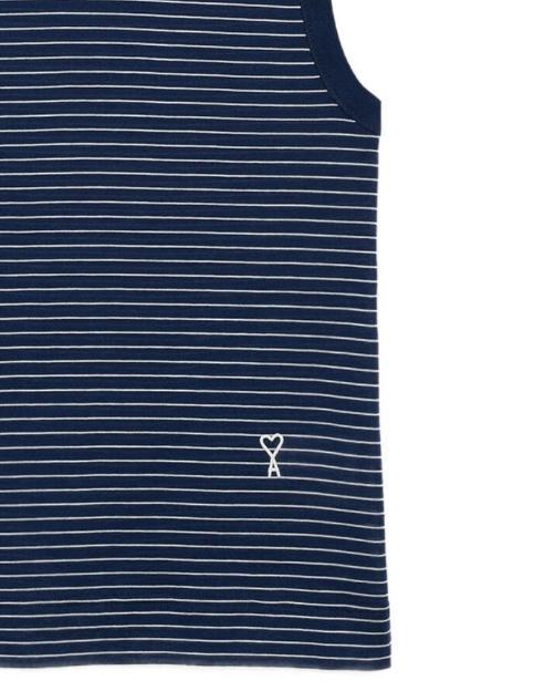 AMI Used Blue Sleeveless T-Shirt