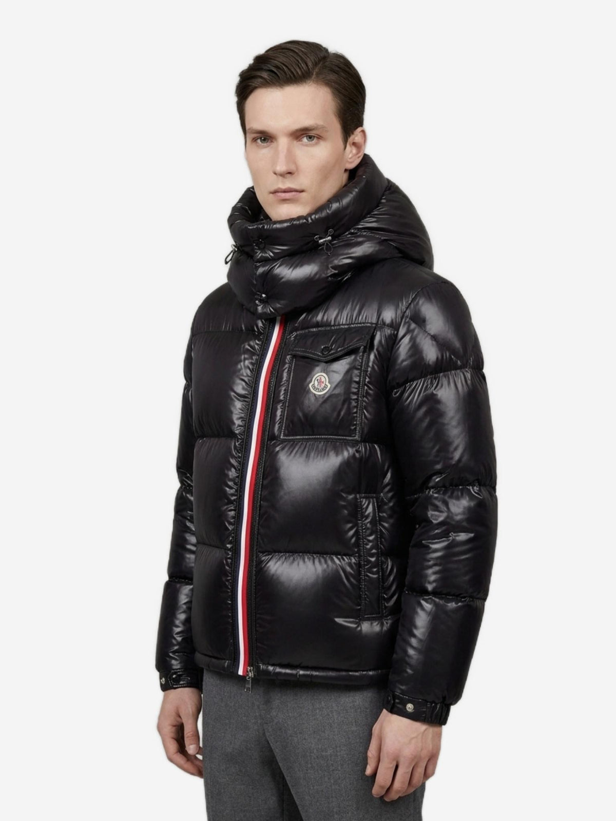 Moncler Black Down Puffer Jacket for Men