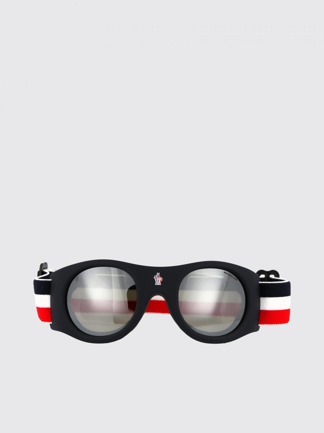 Moncler Gray Polarized Rectangle Sunglasses